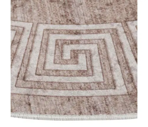 Paklājs, 120 Cm, Bēšs, Mazgājams, Neslīdošs Vidaxl