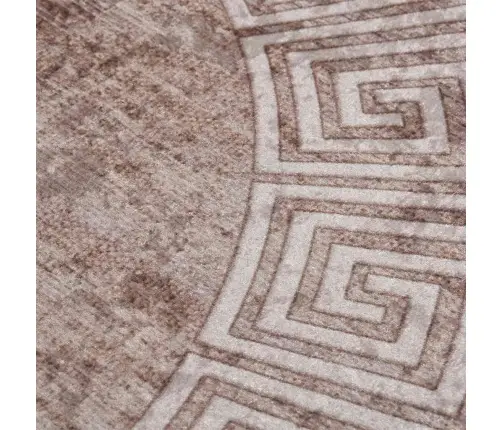 Paklājs, 120 Cm, Bēšs, Mazgājams, Neslīdošs Vidaxl