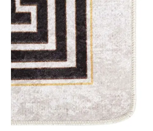 Paklājs, 80X300 Cm, Gaiši Bēšs, Mazgājams, Neslīdošs Vidaxl