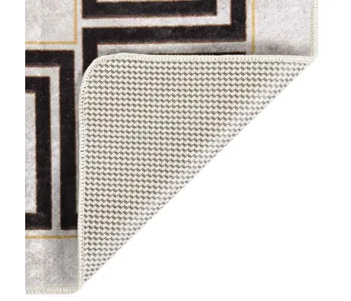 Paklājs, 80X300 Cm, Gaiši Bēšs, Mazgājams, Neslīdošs Vidaxl