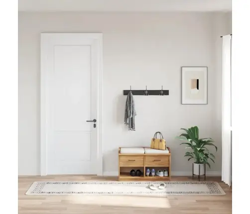 Paklājs, 80X300 Cm, Gaiši Bēšs, Mazgājams, Neslīdošs Vidaxl