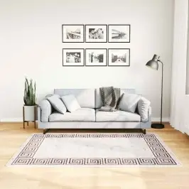 Paklājs, 120X180 Cm, Gaiši Bēšs, Mazgājams, Neslīdošs Vidaxl