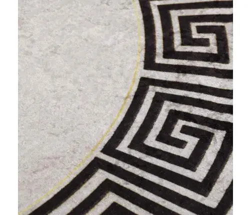 Paklājs, Φ 120 Cm, Mazgājams, Neslīdošs, Gaiši Bēšs Vidaxl