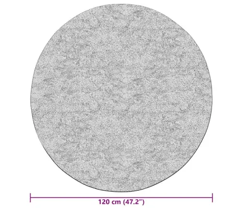 Paklājs, Φ 120 Cm, Mazgājams, Neslīdošs, Gaiši Bēšs Vidaxl