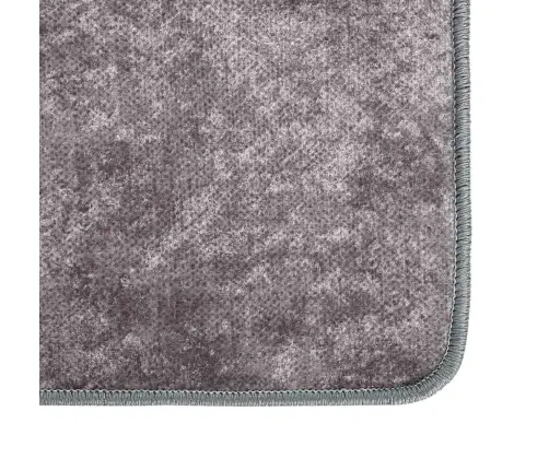 Paklājs, 120X180 Cm, Pelēks, Mazgājams, Neslīdošs Vidaxl