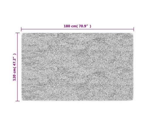 Paklājs, 120X180 Cm, Pelēks, Mazgājams, Neslīdošs Vidaxl