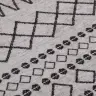 Paklājs, Φ 120 Cm, Mazgājams, Neslīdošs, Melns Ar Baltu Vidaxl