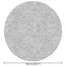Paklājs, Φ 120 Cm, Mazgājams, Neslīdošs, Melns Ar Baltu Vidaxl