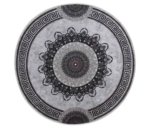 Paklājs, Φ 120 Cm, Mazgājams, Neslīdošs, Daudzkrāsains Vidaxl