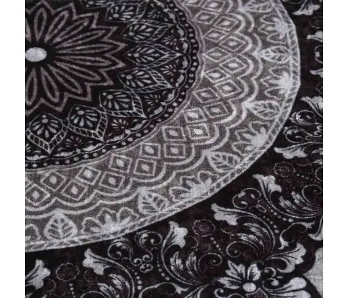 Paklājs, Φ 120 Cm, Mazgājams, Neslīdošs, Daudzkrāsains Vidaxl