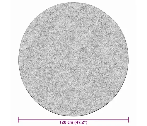 Paklājs, Φ 120 Cm, Mazgājams, Neslīdošs, Daudzkrāsains Vidaxl