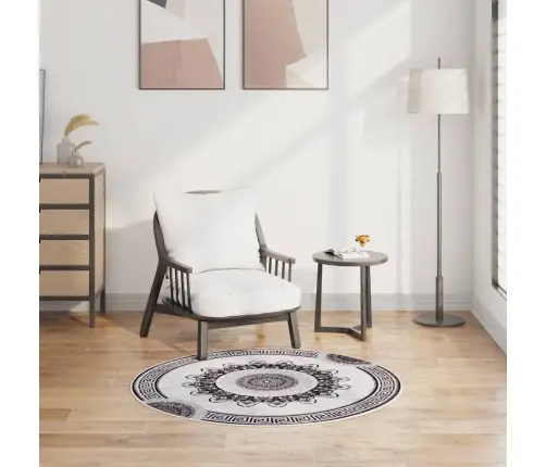 Paklājs, Φ 120 Cm, Mazgājams, Neslīdošs, Daudzkrāsains Vidaxl