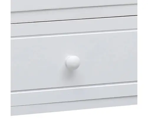 Tv Skapītis, 108X30X40 Cm, Paulonijas Masīvkoks, Balts Vidaxl