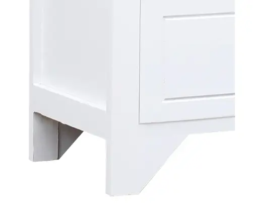 Tv Skapītis, 108X30X40 Cm, Paulonijas Masīvkoks, Balts Vidaxl