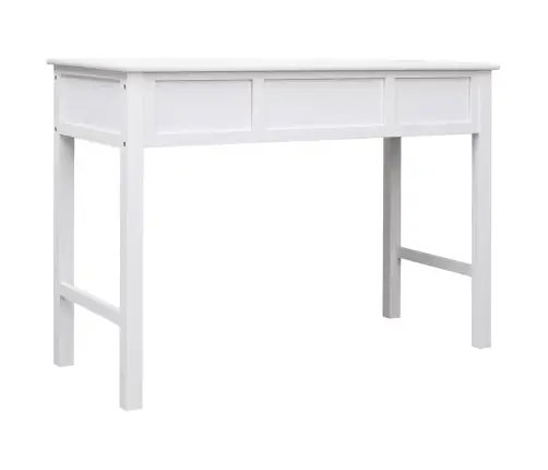 Rakstāmgalds, 108X30X76 Cm, Balts, Paulonijas Masīvkoks Vidaxl