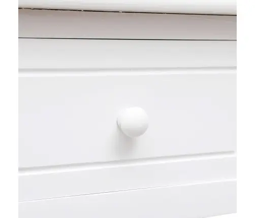 Rakstāmgalds, 108X30X76 Cm, Balts, Paulonijas Masīvkoks Vidaxl