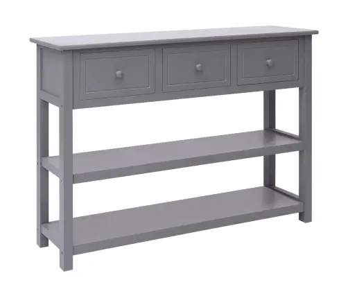 Kumode, 108X30X76 Cm, Pelēka, Paulonijas Masīvkoks  Vidaxl Kumode, 108X30X76 Cm, Pelēka, Paulonijas Masīvkoks  Vidaxl