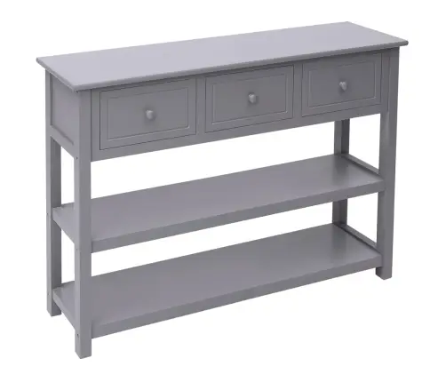 Kumode, 108X30X76 Cm, Pelēka, Paulonijas Masīvkoks  Vidaxl Kumode, 108X30X76 Cm, Pelēka, Paulonijas Masīvkoks  Vidaxl