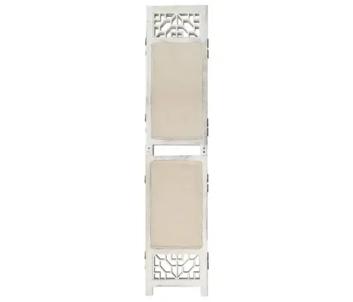 5 Paneeliga Sirm, Kreemjasvalge, 175 X 165, Kangas