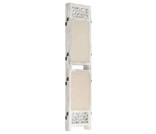 5 Paneeliga Sirm, Kreemjasvalge, 175 X 165, Kangas