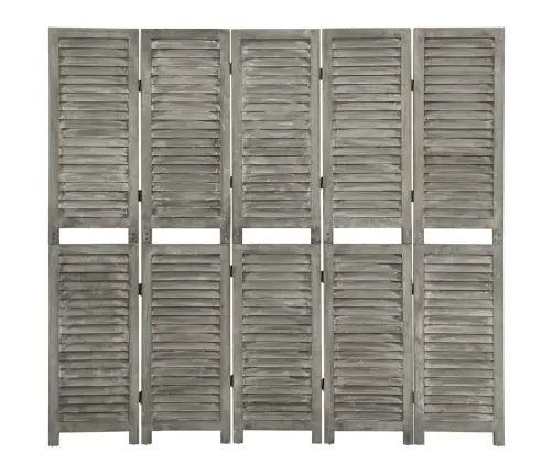 Kambario Pertvara, 5 Dalių, Pilka, 179X166cm Mediena