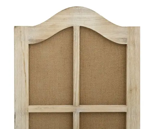 4 Paneļu Istabas Aizslietnis, 140X165 Cm, Brūns Audums Vidaxl