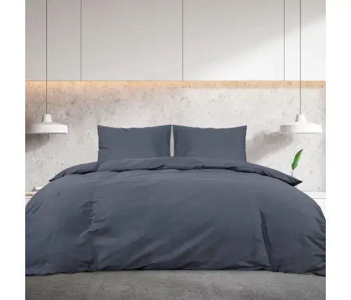 Gultasveļas Komplekts, Antracītpelēks, 225X220 Cm, Mikrošķiedra Vidaxl Gultasveļas Komplekts, Antracītpelēks, 225X220 Cm, Mikrošķiedra Vidaxl