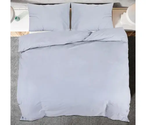 Voodipesukomplekt, Hall, 200X200 cm Kerge, Mikrofiiber