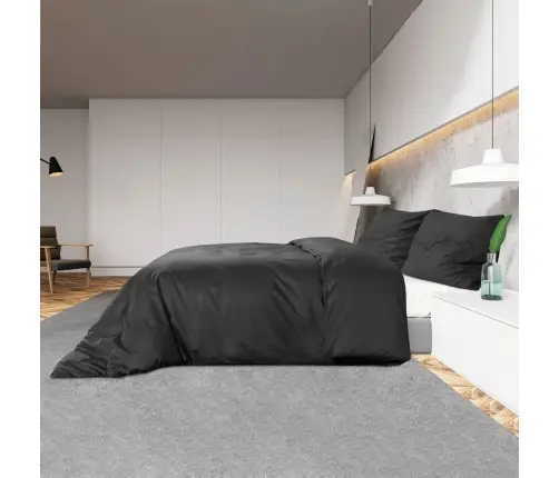 Voodipesukomplekt, Must, 140 X 200 cm Kerge Mikrofiiber