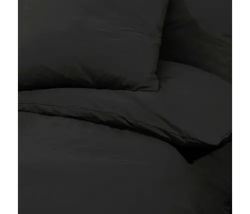 Voodipesukomplekt, Must, 240X220 cm Kerge, Mikrofiiber