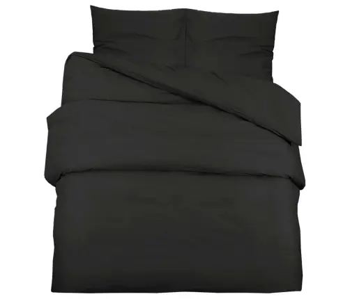 Voodipesukomplekt, Must, 140 X 200 cm Kerge Mikrofiiber