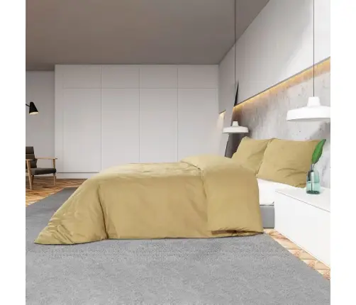 Gultasveļas Komplekts, Pelēkbrūns, 140X200 Cm, Mikrošķiedra Vidaxl