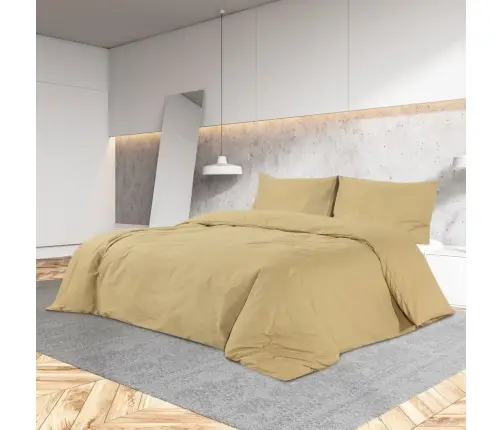 Patalynės Komplektas, Taupe Spalvos, 200X220cm Mikropluoštas