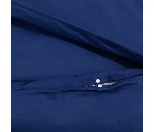 Gultasveļas Komplekts, Tumši Zils, 140X200 Cm, Mikrošķiedra Vidaxl