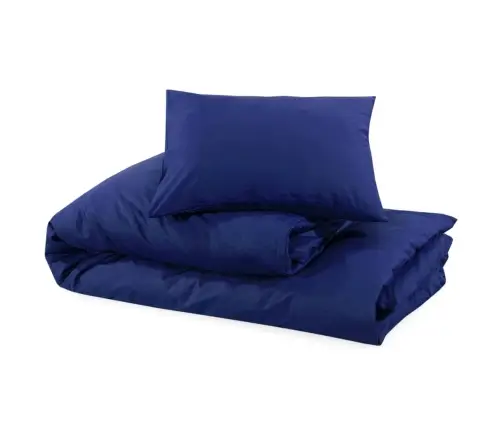 Gultasveļas Komplekts, Tumši Zils, 200X200 Cm, Mikrošķiedra Vidaxl