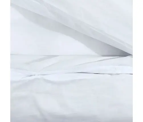 Gultasveļas Komplekts, Balts, 140X200 Cm, Viegla Mikrošķiedra Vidaxl