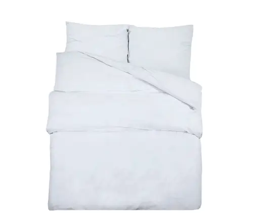 Voodipesukomplekt, Valge, 260X220 cm Kerge, Mikrofiiber