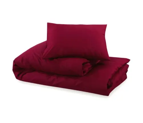 Gultasveļas Komplekts, Vīnsarkans, 140X200 Cm, Mikrošķiedra Vidaxl