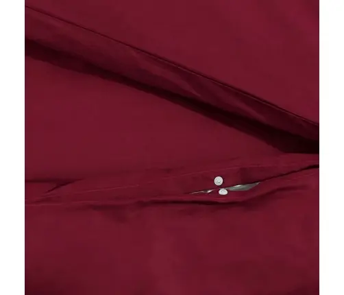 Gultasveļas Komplekts, Vīnsarkans, 140X200 Cm, Mikrošķiedra Vidaxl
