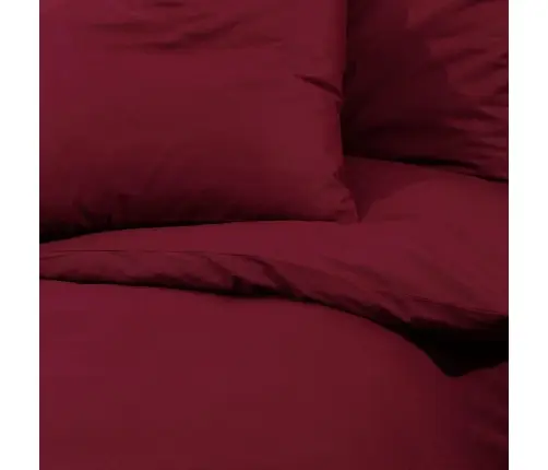 Voodipesukomplekt, Bordoopunane, 135X200 cm Kerge, Mikrofiiber