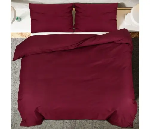 Patalynės Komplektas, Bordo Spalvos, 135X200cm Mikropluoštas