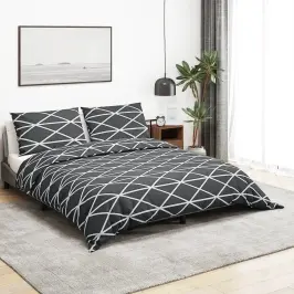 Gultasveļas Komplekts, Pelēks, 225X220 Cm, Kokvilna Vidaxl