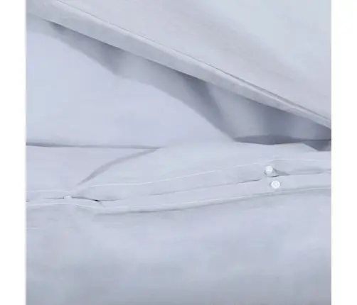 Gultasveļas Komplekts, Pelēks, 140X200 Cm, Kokvilna Vidaxl Gultasveļas Komplekts, Pelēks, 140X200 Cm, Kokvilna Vidaxl