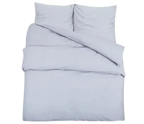 Gultasveļas Komplekts, Pelēks, 135X200 Cm, Kokvilna Vidaxl