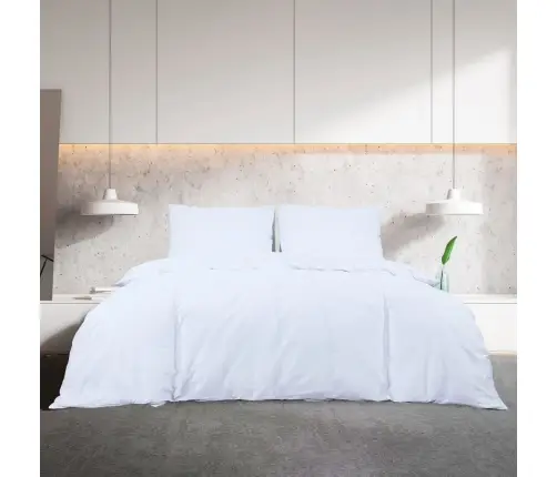 Patalynės Komplektas, Baltos Spalvos, 220X240cm Medvilnė