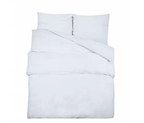 Gultasveļas Komplekts, Balts, 225X220 Cm, Kokvilna Vidaxl Gultasveļas Komplekts, Balts, 225X220 Cm, Kokvilna Vidaxl