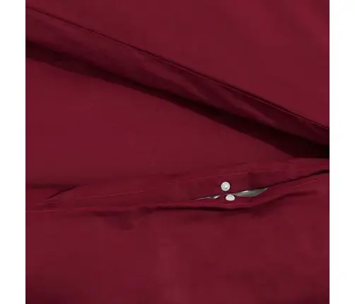 Gultasveļas Komplekts, Vīnsarkans, 200X220 Cm, Kokvilna Vidaxl