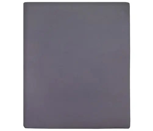 Palags Ar Gumiju, Antracītpelēks, 180X200 Cm, Kokvilna Vidaxl