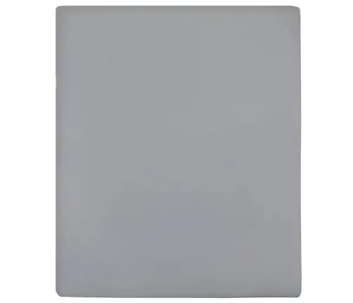 Palags Ar Gumiju, Pelēks, 140X200 Cm, Kokvilna Vidaxl