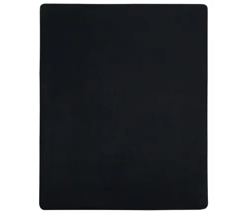 Palags Ar Gumiju, Melns, 90X200 Cm, Kokvilna Vidaxl